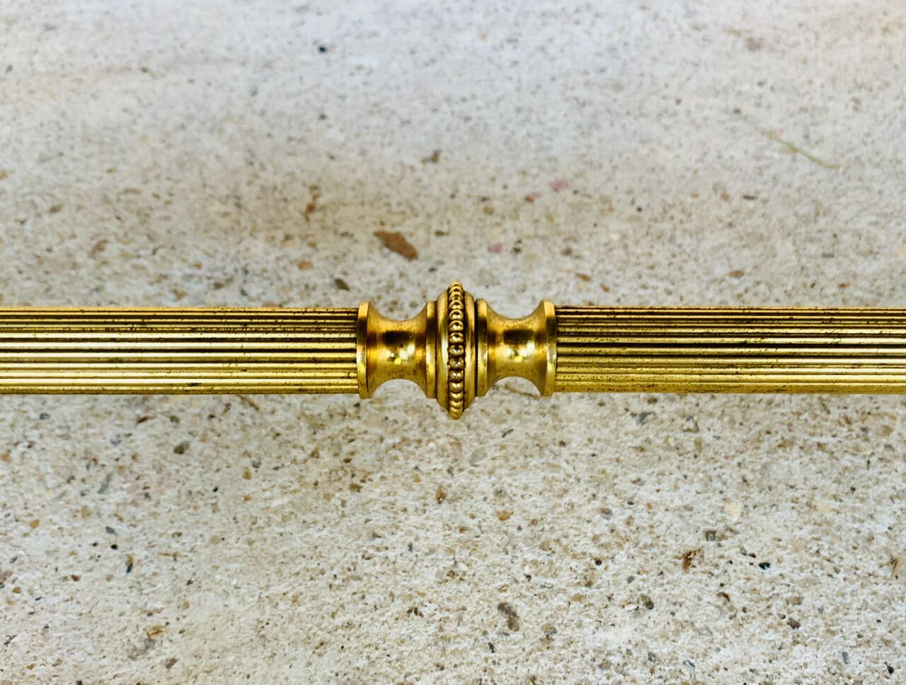 Mid-century coffee table in green marble and brass, 1960s