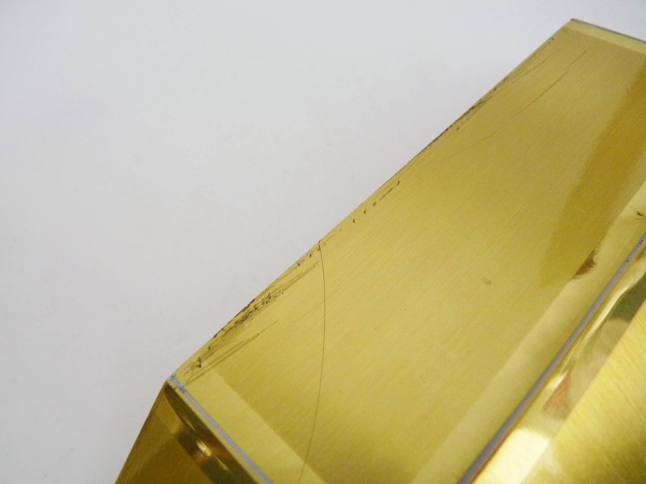 Pair of gold wall sconces 1980s