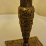 Paire de lampes vintage style Égyptien en laiton – Design pharaon,