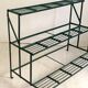 Green metal plant holder