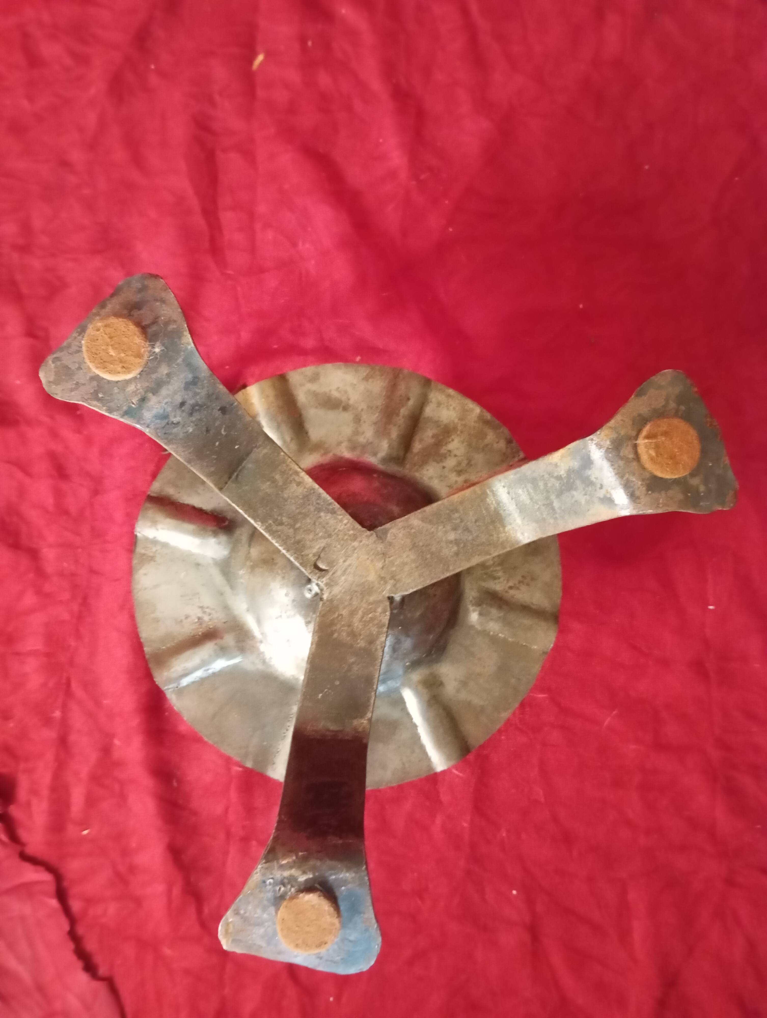 WROUGHT IRON CANDLE HOLDER