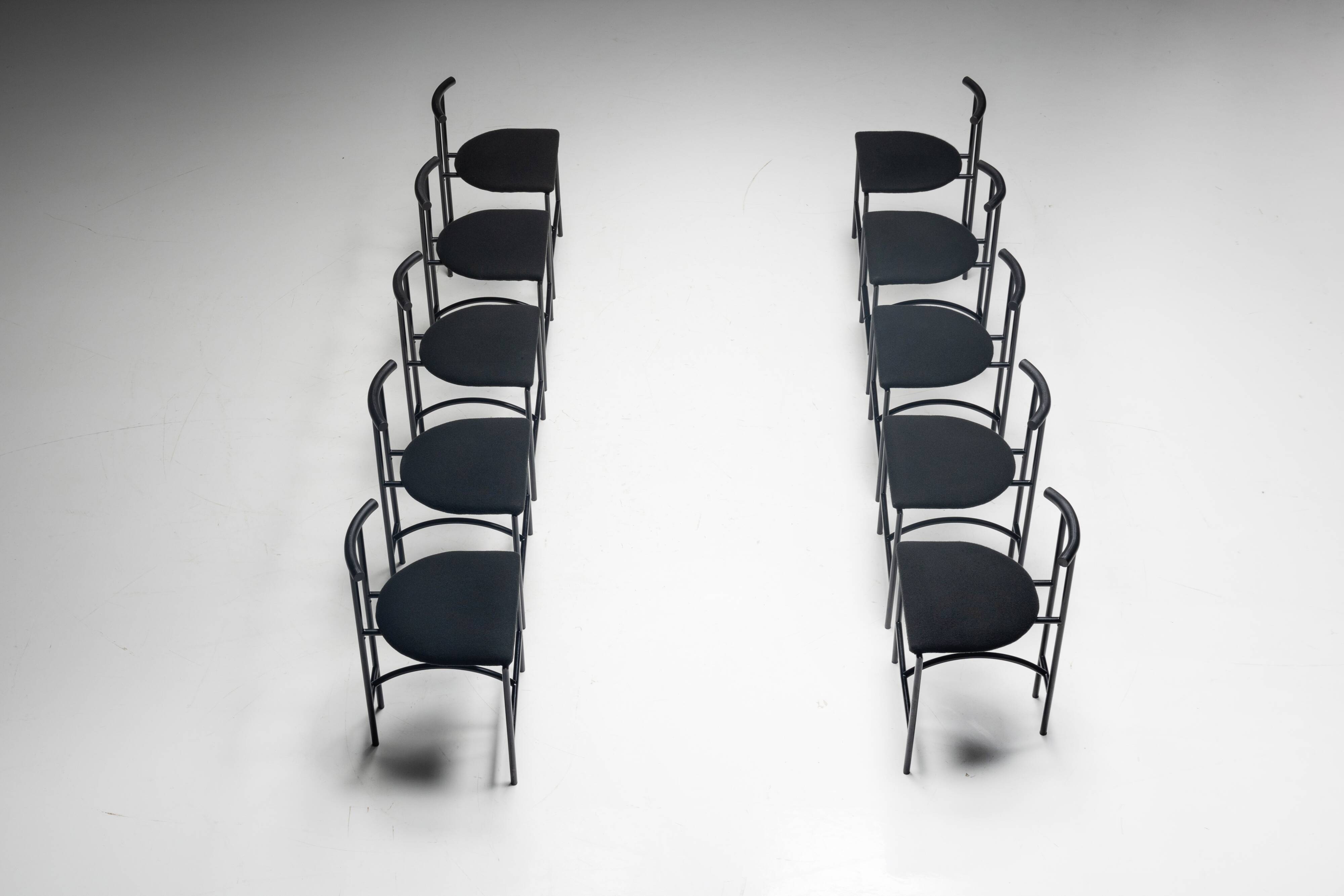 Postmodern "Tokyo" Dining Chairs by Rodney Kinsman for Bieffeplast, Italy, 1980s