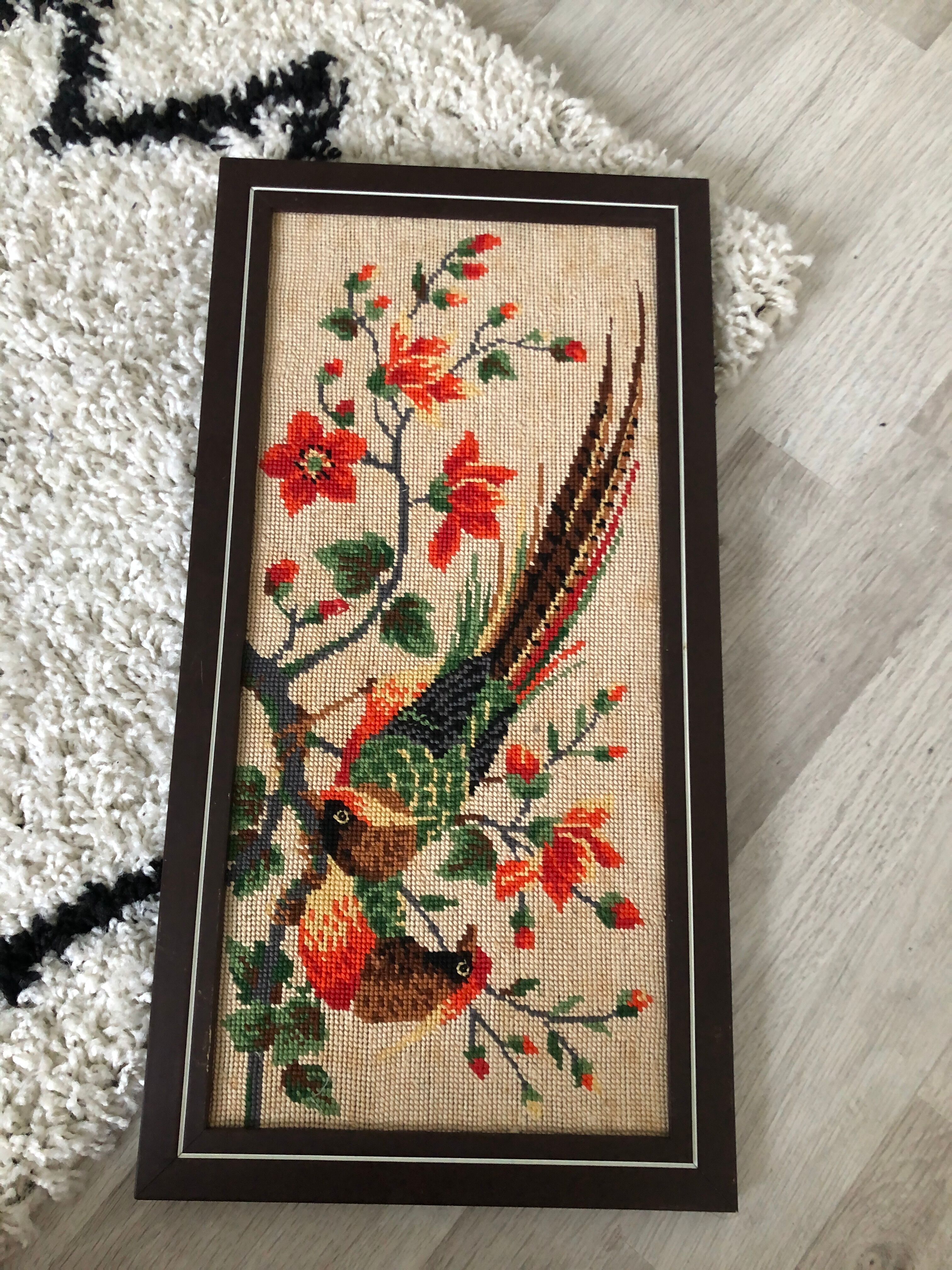 Bird tapestry frame