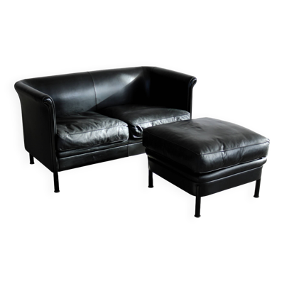 canapé vintage + pouf   coin salon   A. Citterio   Moroso