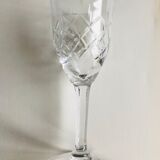 Ensemble de six verres à vin en cristal de Lorraine