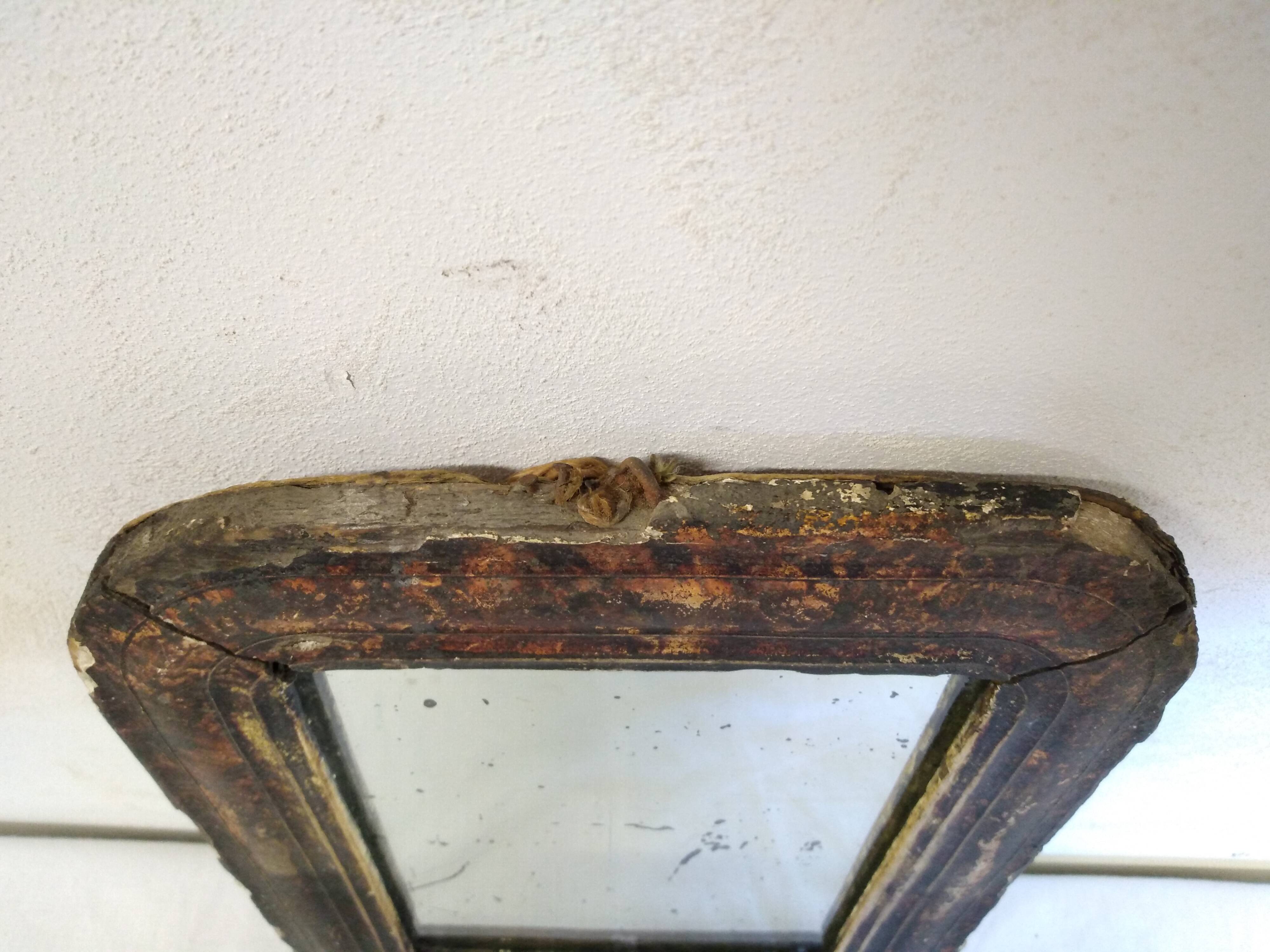 Small Louis Philippe barber style mirror