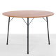 Round teak dining table by Arne Jacobsen model 3600 by Fritz Hansen for Pastoe
