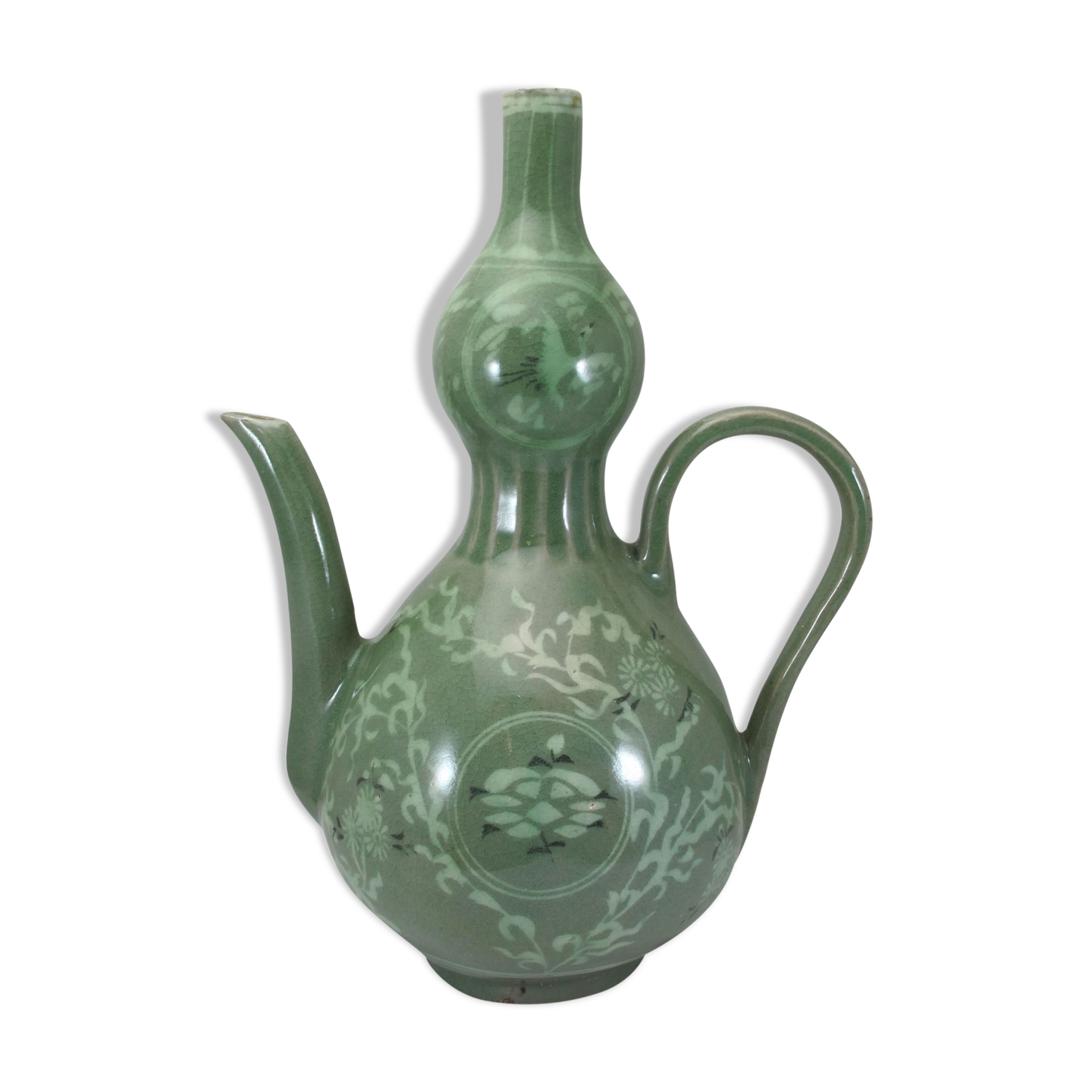 Asian Korean celadon porcelain pourer