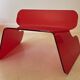 Red plexiglass chair, France 1970s