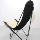 BKF Butterfly Chair by Jorge Hardoy-Ferrari for Knoll, 1960s incl. Sheepskin