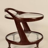 Cesare Lacca rolling coffee table service trolley