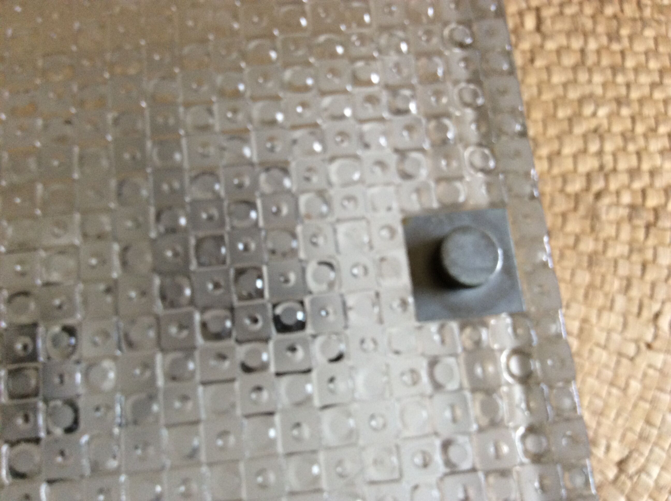 Vintage square applique