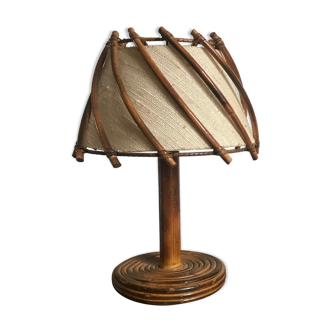 Vintage rattan lamp