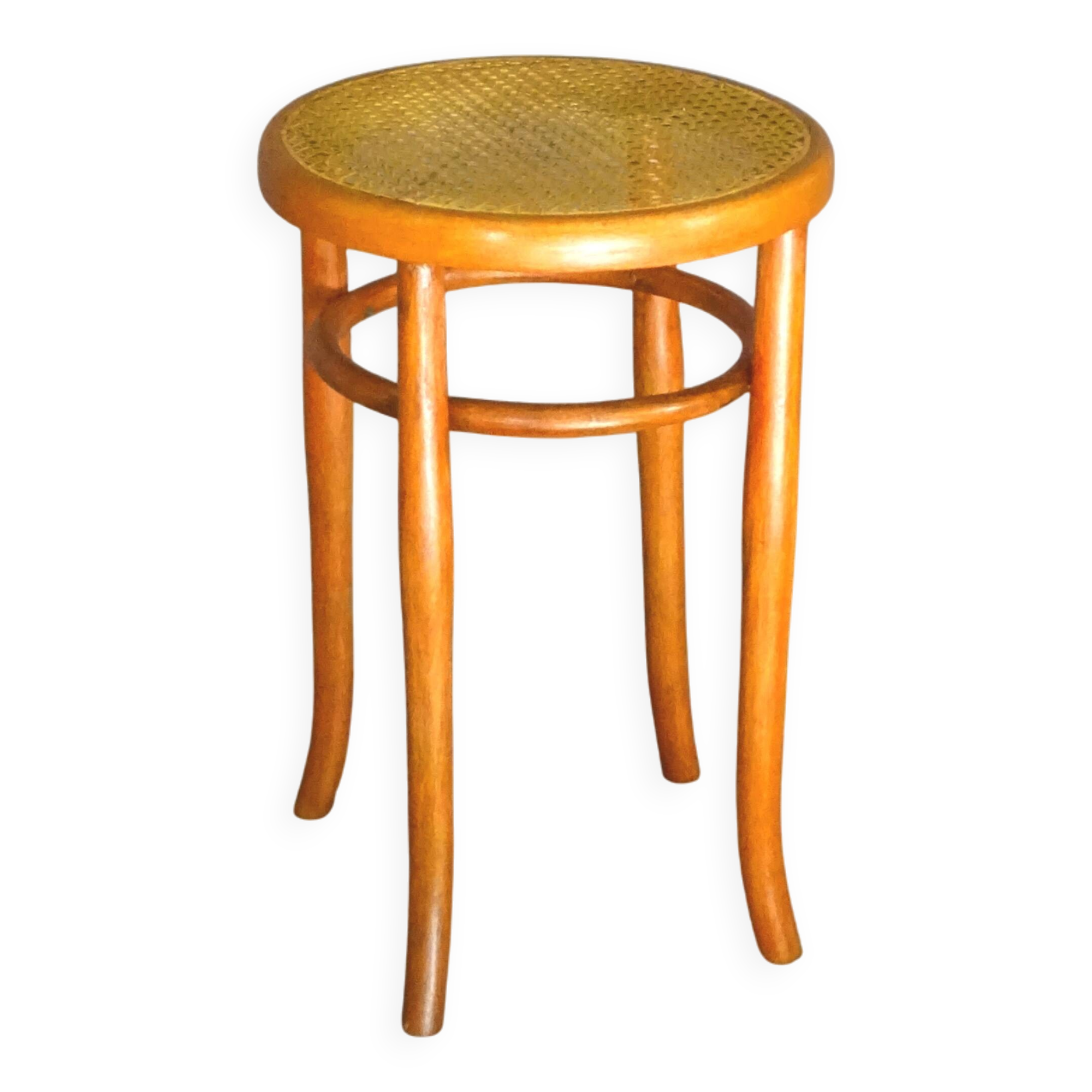 MUNDUS(thonet) piano stool circa 1910, caned