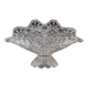 Vintage Crystal Glass Bowl,Glasswork Novy Bor,1950's.