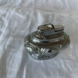 Silver metal table lighter