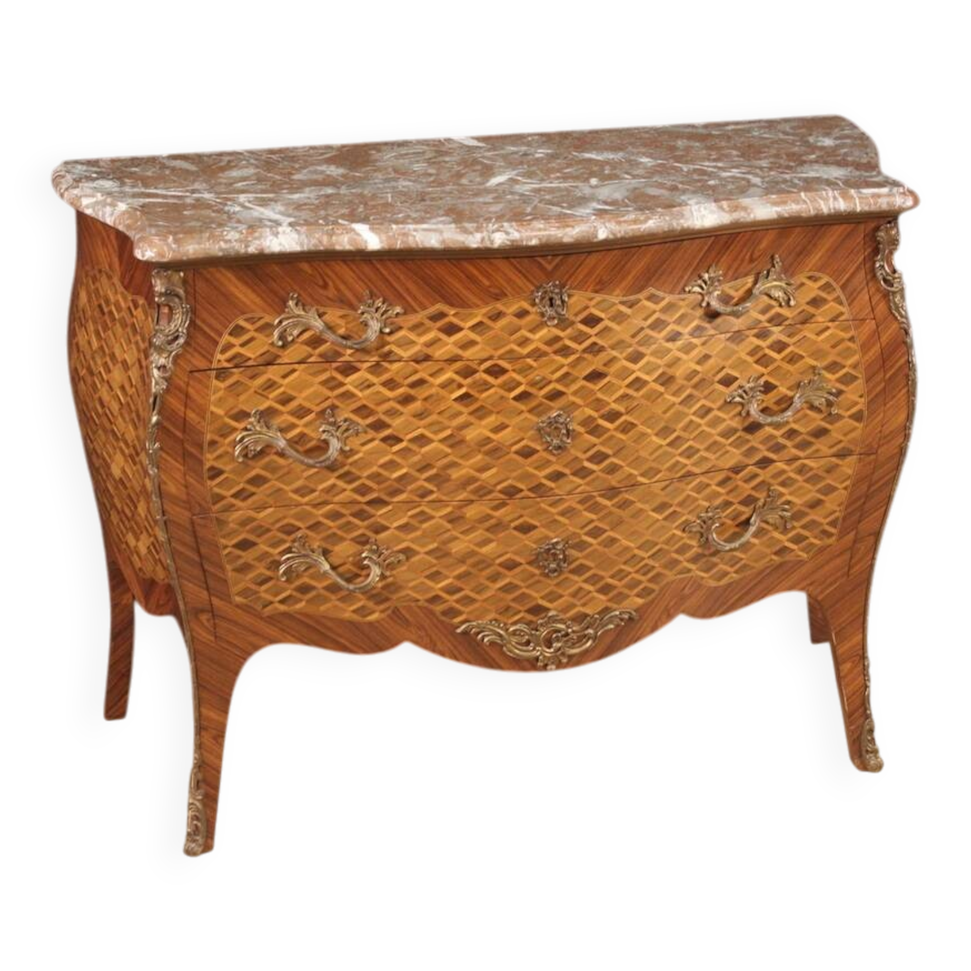 20th century French Louis XV style chest of drawers