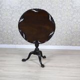 English Walnut Side Table with Tilted Top, 1890s