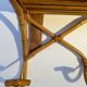 Vintage rattan wall coat rack