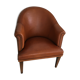 Leather club armchair