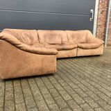 De Sede Ds46 Modulair 5mm Buffel leather NECK Cognac Bruin