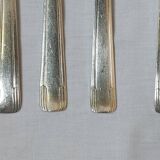 Cutlery set 24 pieces Art Deco in silver metal 84g - Goldsmith's mark