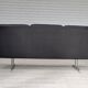 1970s, Danish design by Georg Thams for Vejen Møbelfabrik, 3 seater sofa, leather.