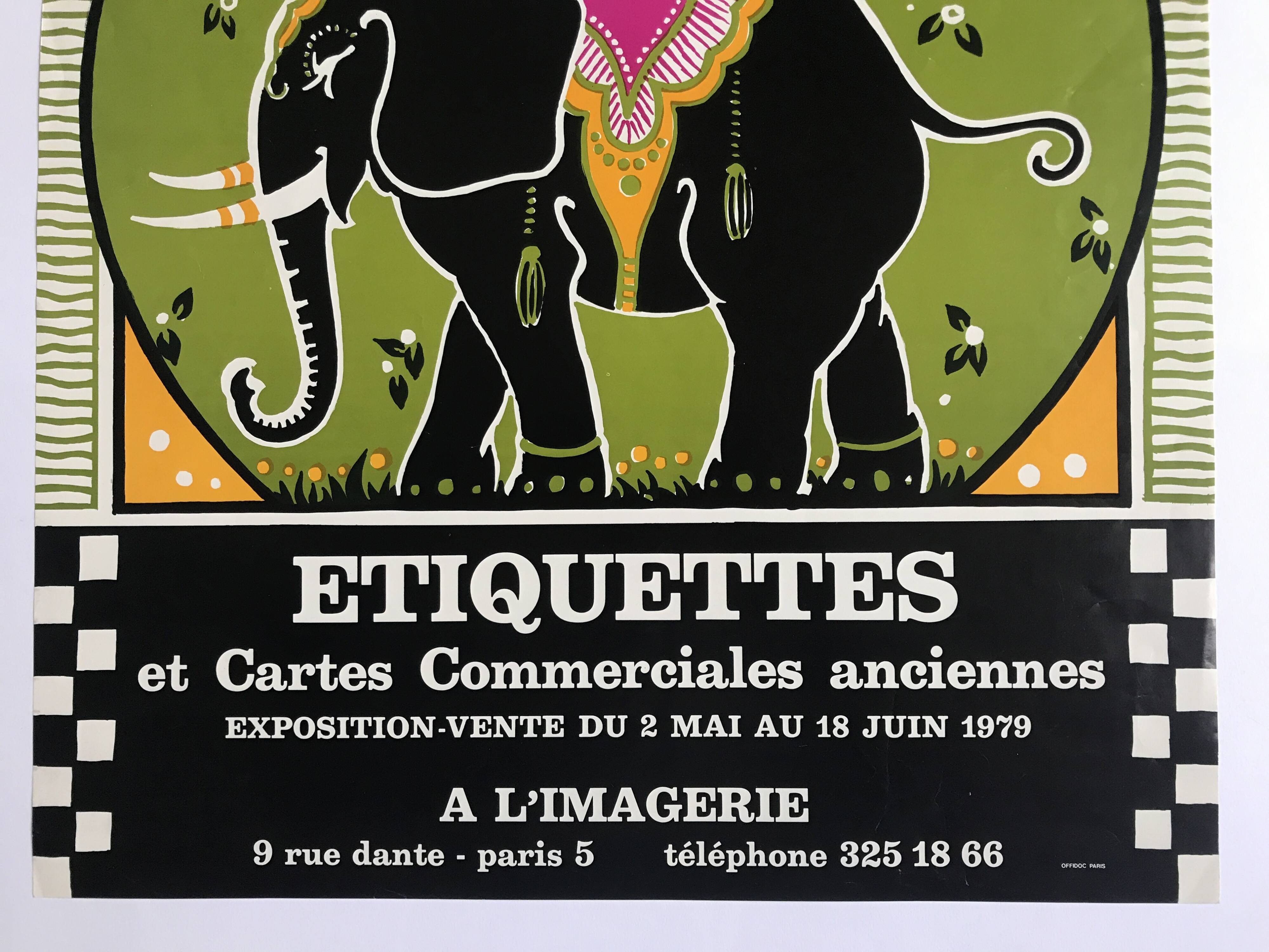 Original poster Old labels and postcards / A L'Imagerie, 1979