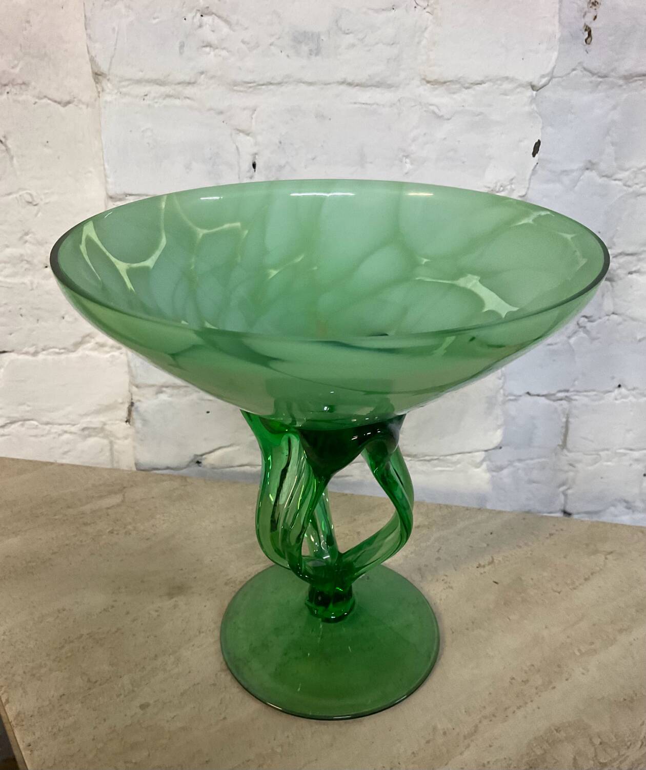Vintage glass paste pocket tray