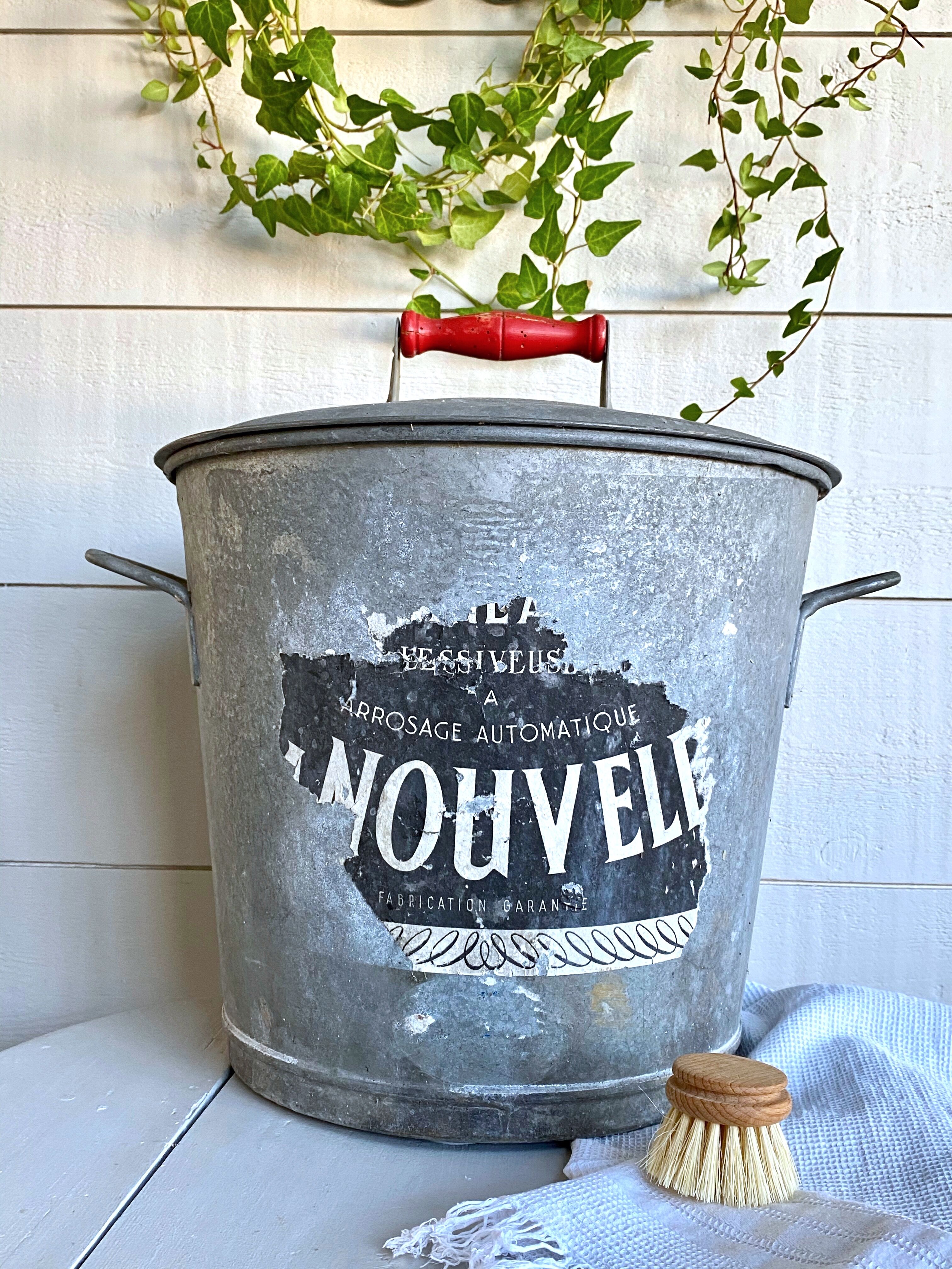 Old zinc washing machine