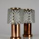 Copper Table Lamps from Kamenicky Senov, 1970s, Set of 2
