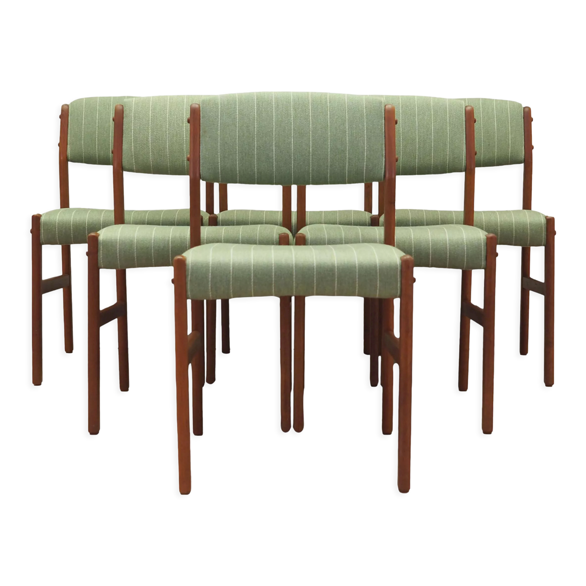 Set of six teak chairs, Danish design, 70s, production: Denmark