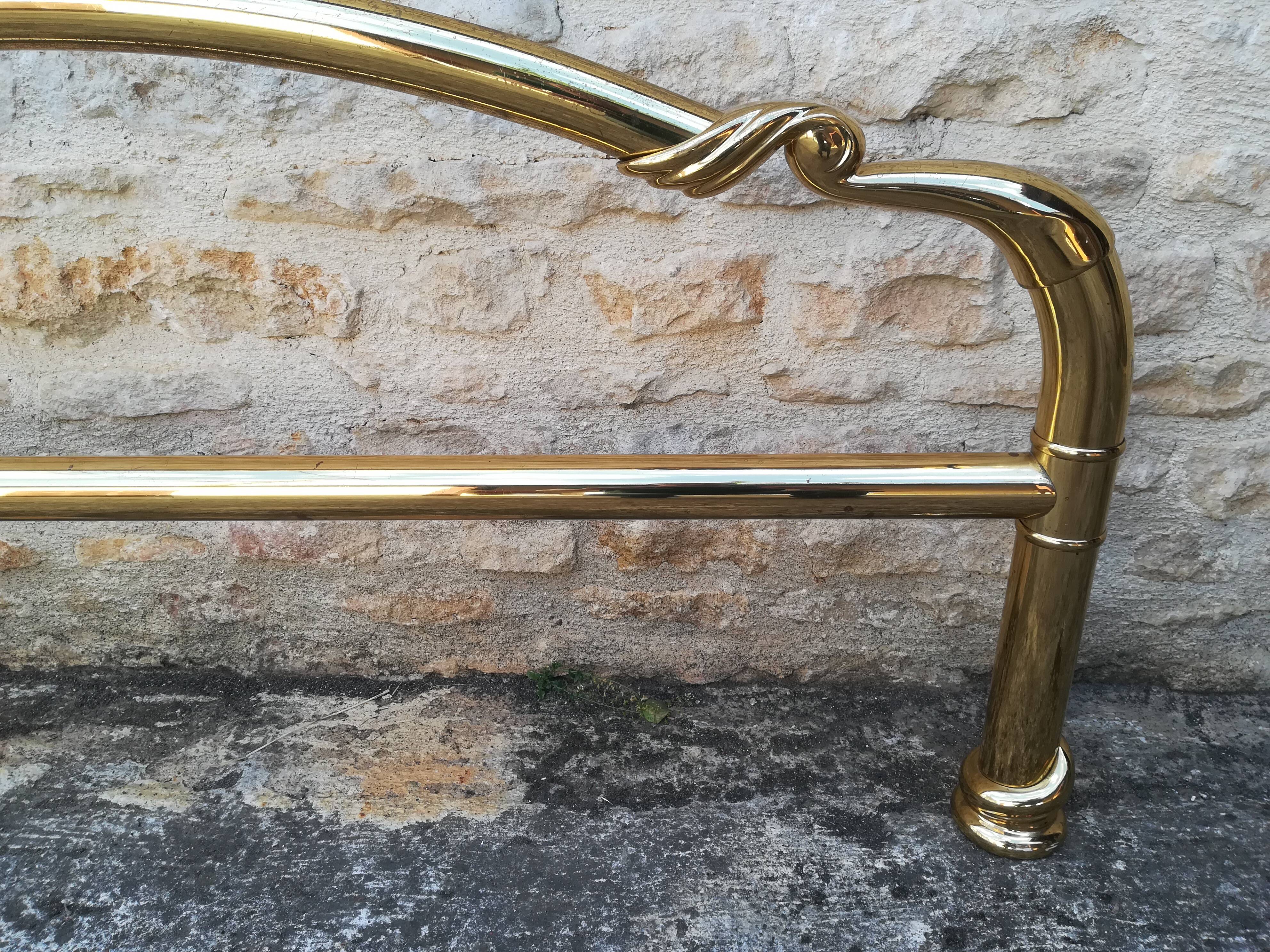 brass bed