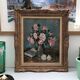 Still life bouquet of flowers oil painting