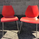 Set of 4 Maui chairs by Vico Magistretti, Kartell