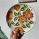 8 Moulin des Loups flower-patterned dinner plates