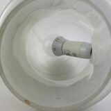 White clear glass peill and putzler mushroom table lamp