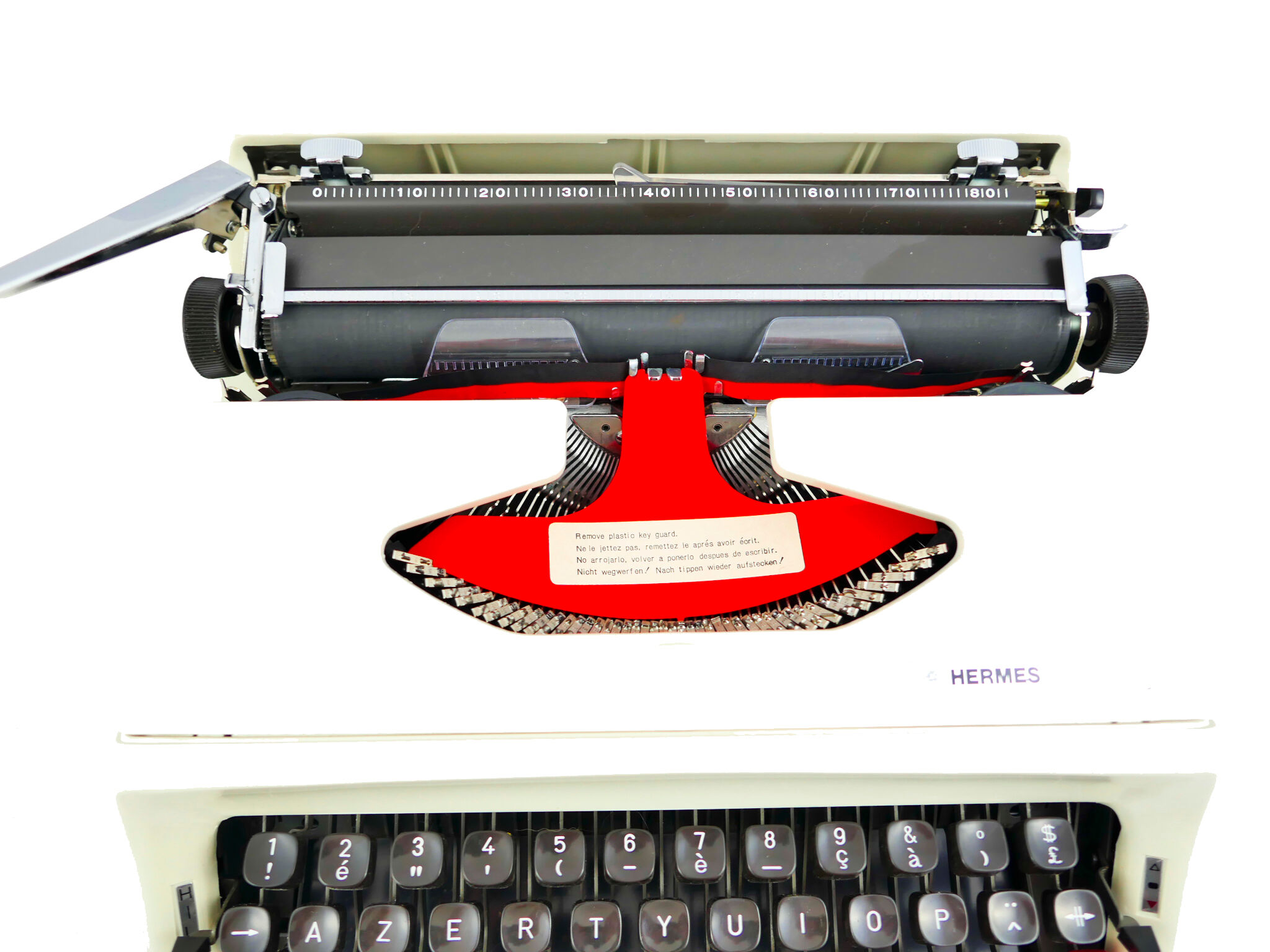 Hermes baby S typewriter - revised with new ribbon