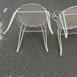 Antique garden furniture in vintage iron