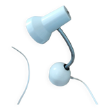White bedside desk lamp