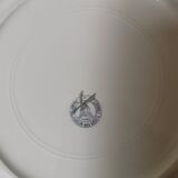 Vintage plate Moulin des Loups Orchies France flower pattern