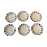 6 Basque soup plates