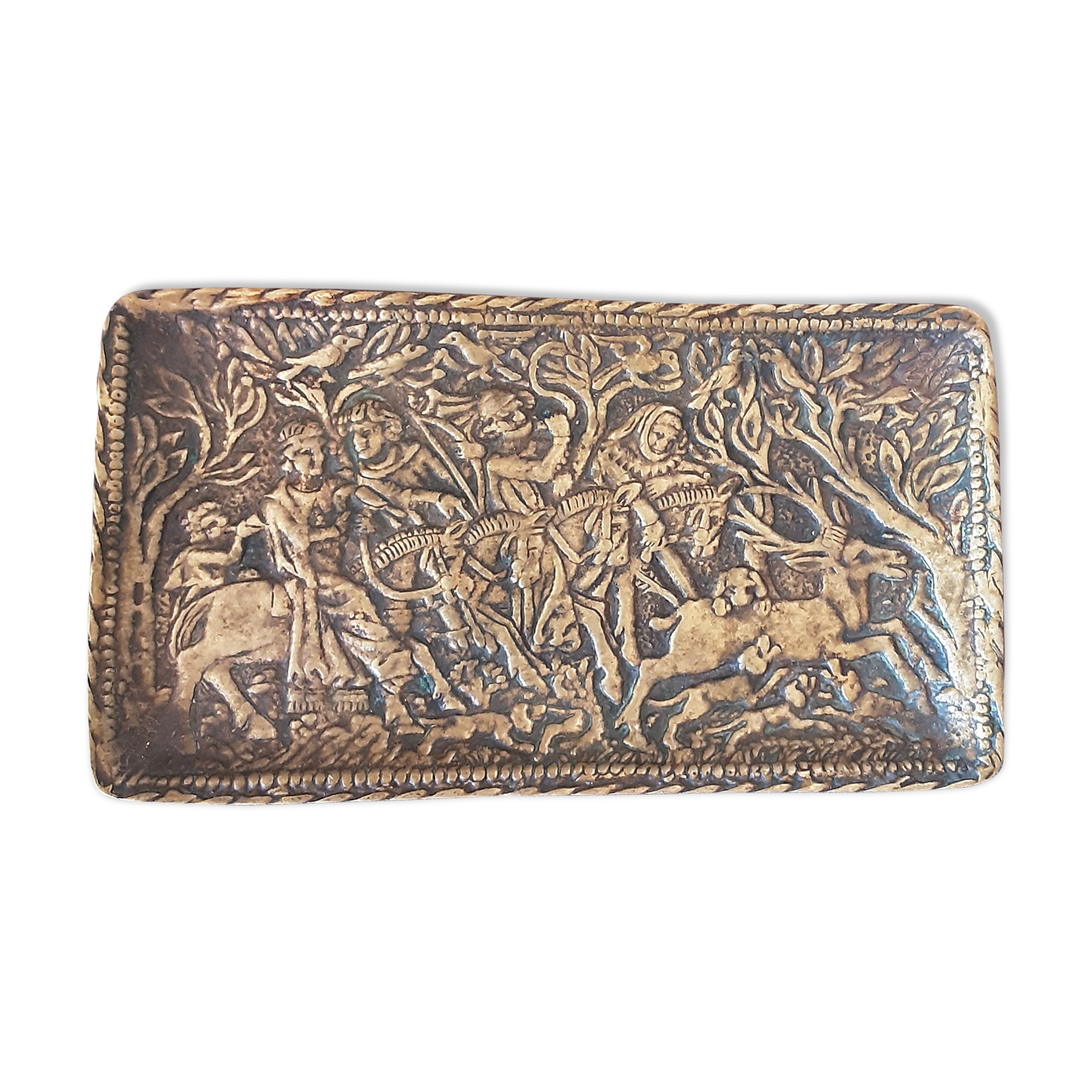 Empty pocket, bronze, Max The glassmaker "chasse moyen-age 1346"