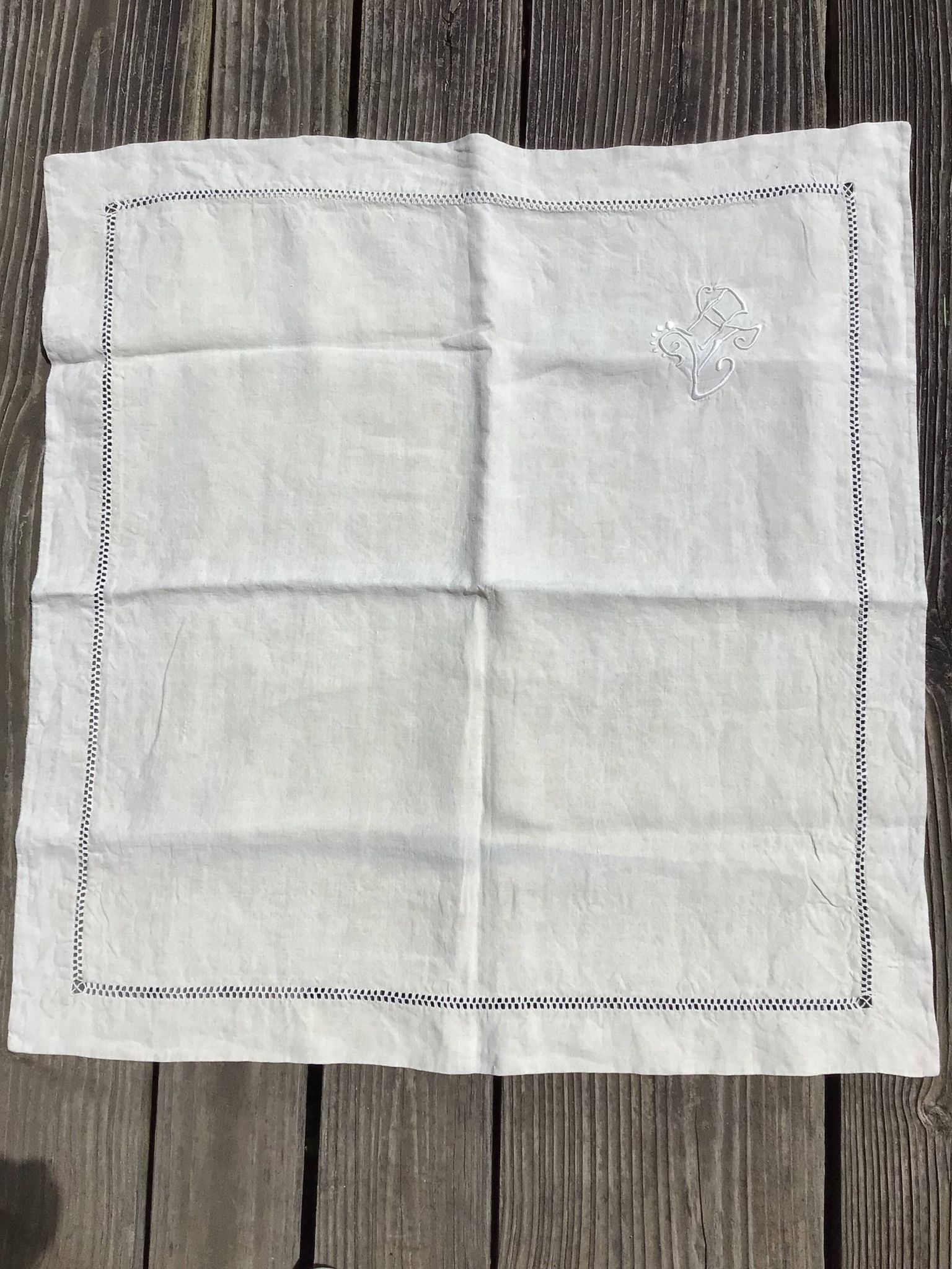 New linen pillowcase embroidered AC day double checkerboard