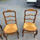4 Louis XV style chairs in solid oak