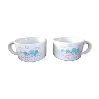 Duo de tasses à déjeuner