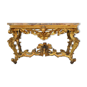 console rocaille bois