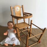 Doll high chair, Antique toy