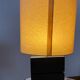 Lampe année 70 décor métal et bois