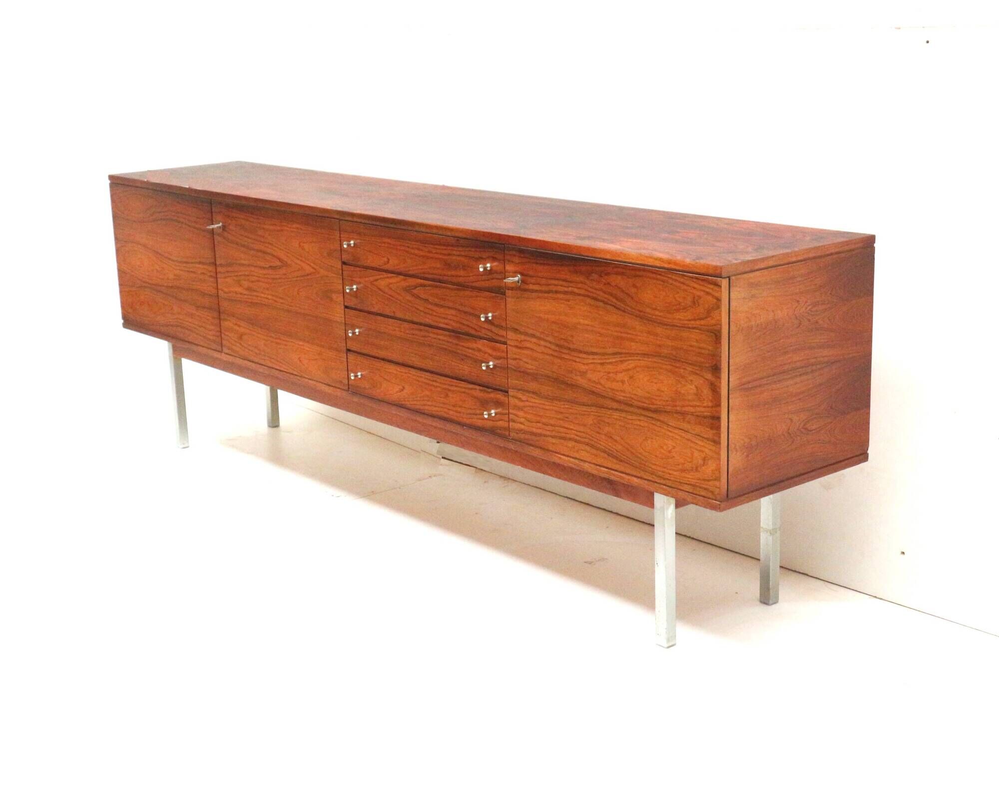 large vintage Brazilian rosewood sideboard from Bartels made in the 1960s